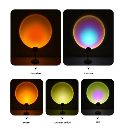 Sunset Lamp Color Options